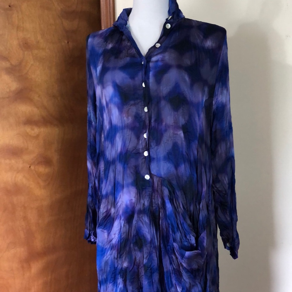 Alembika Fortuna Pocket  Dress Royal & Purple 16-18 XL